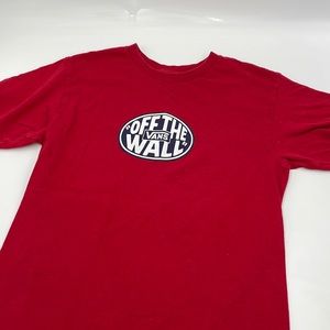 Red Vans Men’s Small Tshirt Short Sleeved